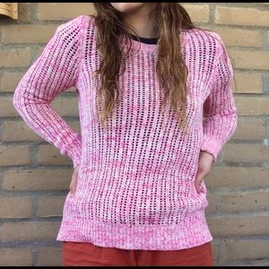 Talbots pink knit sweater